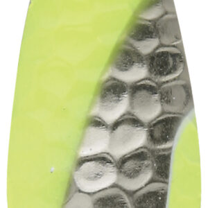 Casting Spoons Chartreuse & Hammered Nickel Stripe Size 1