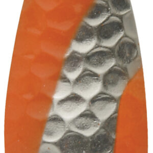 Casting Spoons Orange & Hammered Nickel Stripe Size 8