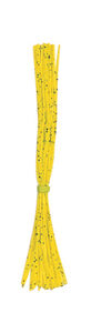 Silicone Rubber Skirts- Chartreuse with Black Metal Flake