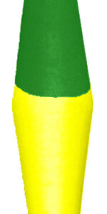 Peg Floats-1 1/2"-Chartreuse with Green Splash