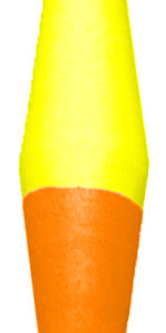 Peg Floats-1"-Chartreuse with Orange Splash