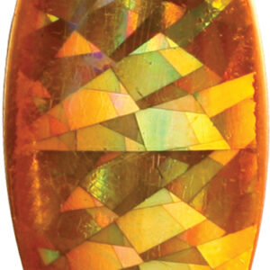 Willowleaf Spinner Blade-Size 4 1/2-Gold and Orange Foilistic