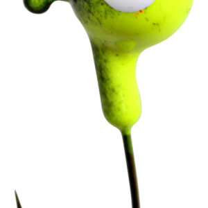 Floating Jigs-Chartreuse and Black-Size 1/0