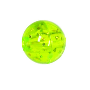 Glitter Beads Chartreuse Size 6 mm
