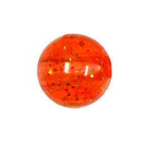 Glitter Beads Orange Size 6 mm