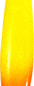 Jigging Spoons-Yellow Glow with Orange Splash 1/4 oz.