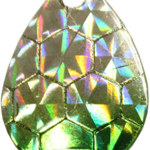 Colorado Spinner Blade-Size 3-Hex Foil Silver Green Splash