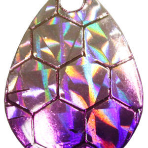 Colorado Spinner Blade-Size 4-Hex Foil Silver Purple Splash