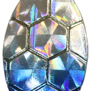 Indiana Spinner Blade-Size 3-Hex Foil Silver Blue Splash