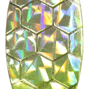 Willowleaf Spinner Blade-Size 3 1/2-Hex Foil Silver Chatreuse Splash