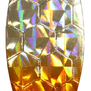 Willowleaf Spinner Blade-Size 4 1/2-Hex Foil Silver Orange Splash