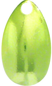 Indiana Spinner Blade-Size 3-Chartreuse Dye