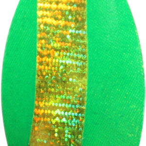 Indiana Spinner Blade-Size 4-Green & Chartreuse Stripe Iridescent Foilistic