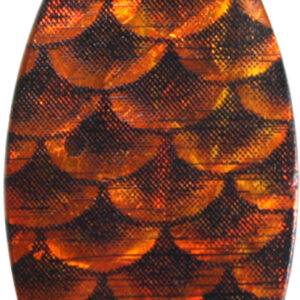 Indiana Spinner Blade-Size 3-Orange & Black Scale Iridescent Foilistic