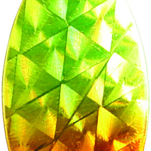 Indiana Spinner Blade-Size 4-Chartreuse & Orange Foilistic