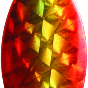 Indiana Spinner Blade-Size 4-Chartreuse & Red Foilistic