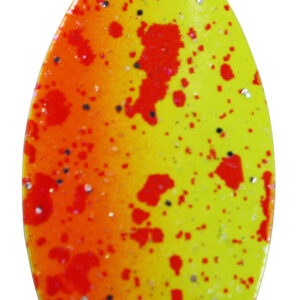 Indiana Spinner Blade-Size 3-Spackle-UV Chartreuse & Orange