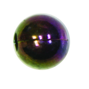 Beads Black Iridescent Size 4 mm