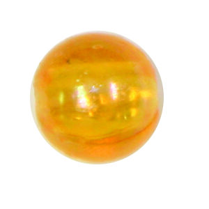Beads Orange Iridescent Size 6 mm