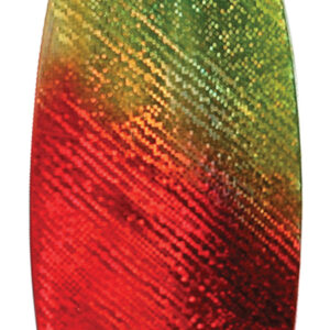 Weedless Spoon-Chartreuse and Red Iridescent Foil-Size 3/4 oz