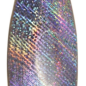 Weedless Spoon-Silver Iridescent Foil-Size 1/2 oz