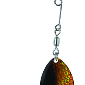 Jig Spinner-Orange with Black Splash-Size 0