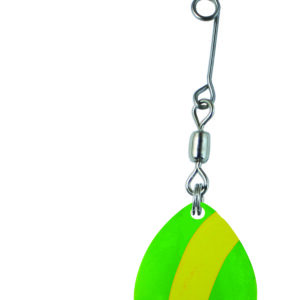 Jig Spinner-Green with Yellow Stripe-Size 3