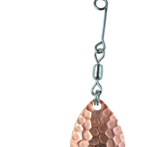 Jig Spinner-Polished Hammered Copper-Size 2