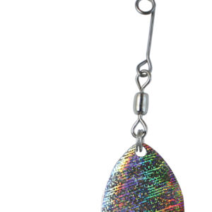 Jig Spinner-Silver Iridescent Foil-Size 3