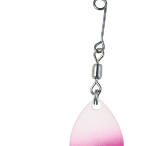 Jig Spinner-White with Pink Splash-Size 2