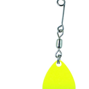 Jig Spinner-Yellow with Green Splash-Size 2