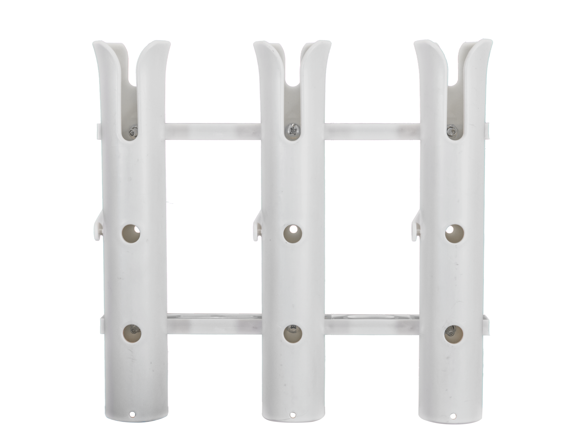 Three Pack Rod Rack - White