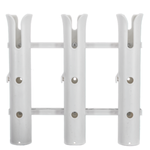 Three Pack Rod Rack - White