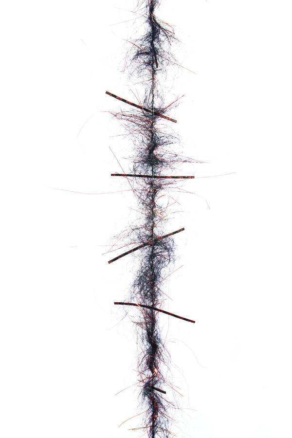Dubbing Brushes Mohair With Legs Copper Black