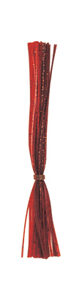 Silicone Rubber Skirts- Orange with Orange Metal Flake & Brown with Orange Metal Flake