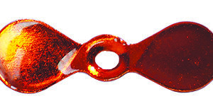Foil Propeller Blades, Silver Foil, Orange Dye, Size 1