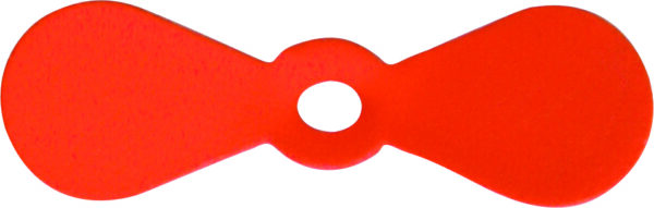 Painted Propeller Blades Orange Size 2