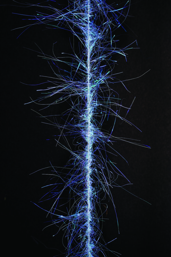 Dubbing Brushes Angel Hair 6" Pearl Blue