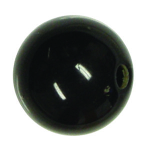 Premium Plastic Round Beads Black Size 8