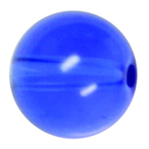 Premium Plastic Round Beads Blue Size 2 1/2