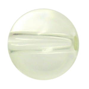 Premium Plastic Round Beads Clear Size 10