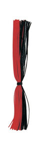Silicone Rubber Skirts-Red with Red Metal Flake and Black with Red Metal Flake