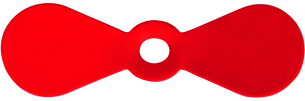 Painted Propeller Blades Red Size 4