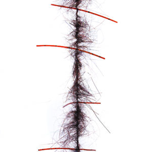 Dubbing Brushes Mohair Plus With Legs Red & Black