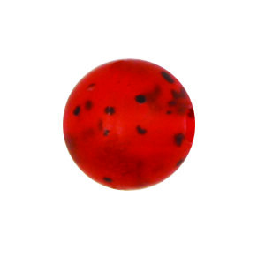 Speckled Bead Red Size 6 mm