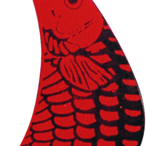 Tomahawk Spinner Blades-Orange & Black Fish Scale-Size 4