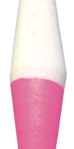 Peg Floats-1"-White with Pink Splash