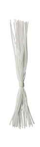 Silicone Rubber Skirts- White with Orange Crystal