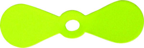 Painted Propeller Blades Yellow Size 3