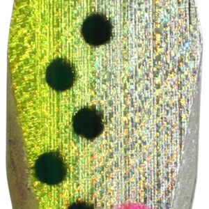 Hex Wobbler - Chartreuse Foil Dot-1 oz